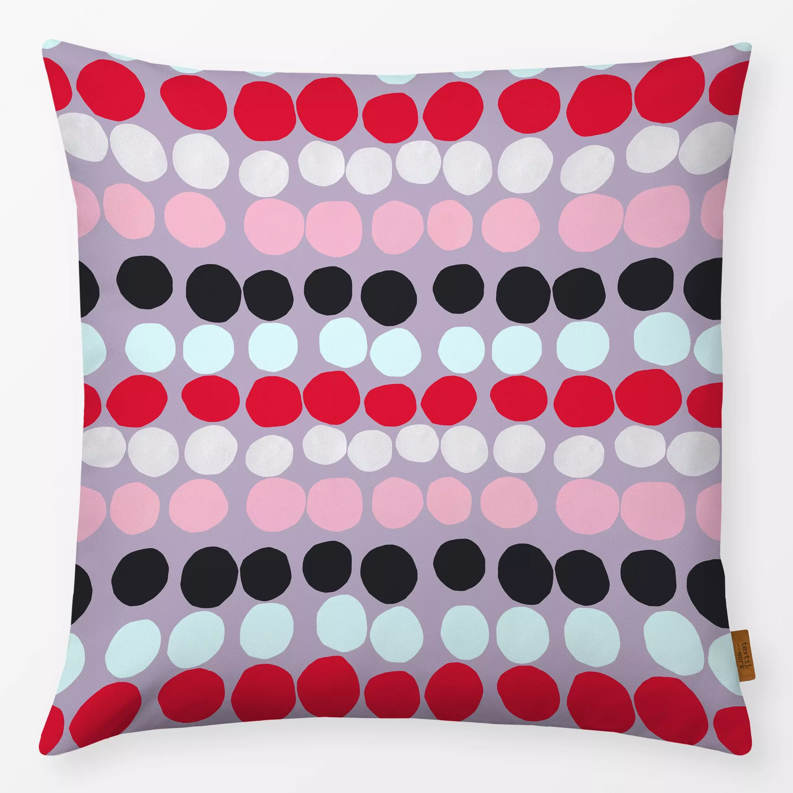 Kissen Stones La Plage small - Sommer, Symbole & Muster - von „Iris Knabenschuh Textildesign"; boho, Muster, Kinder, Punkte,...