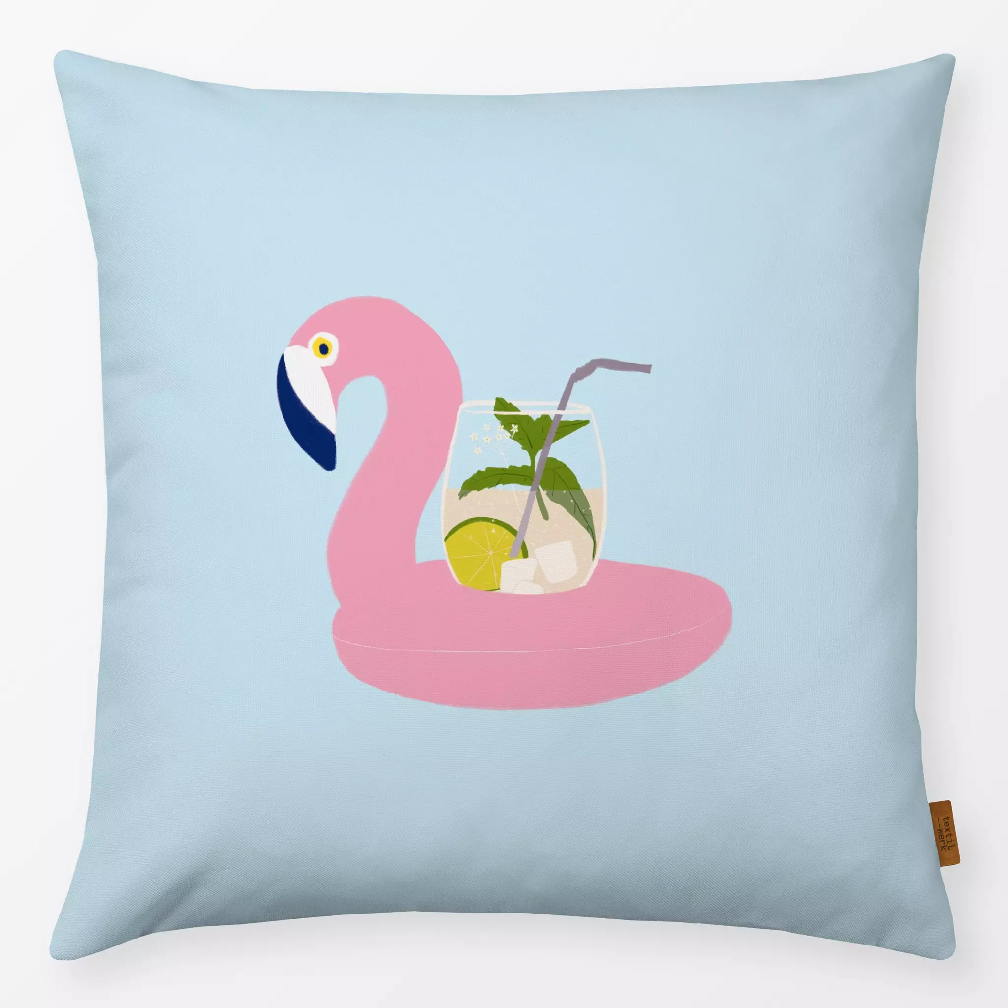 Kissen Kissen Cocktail Flamingo Pool
