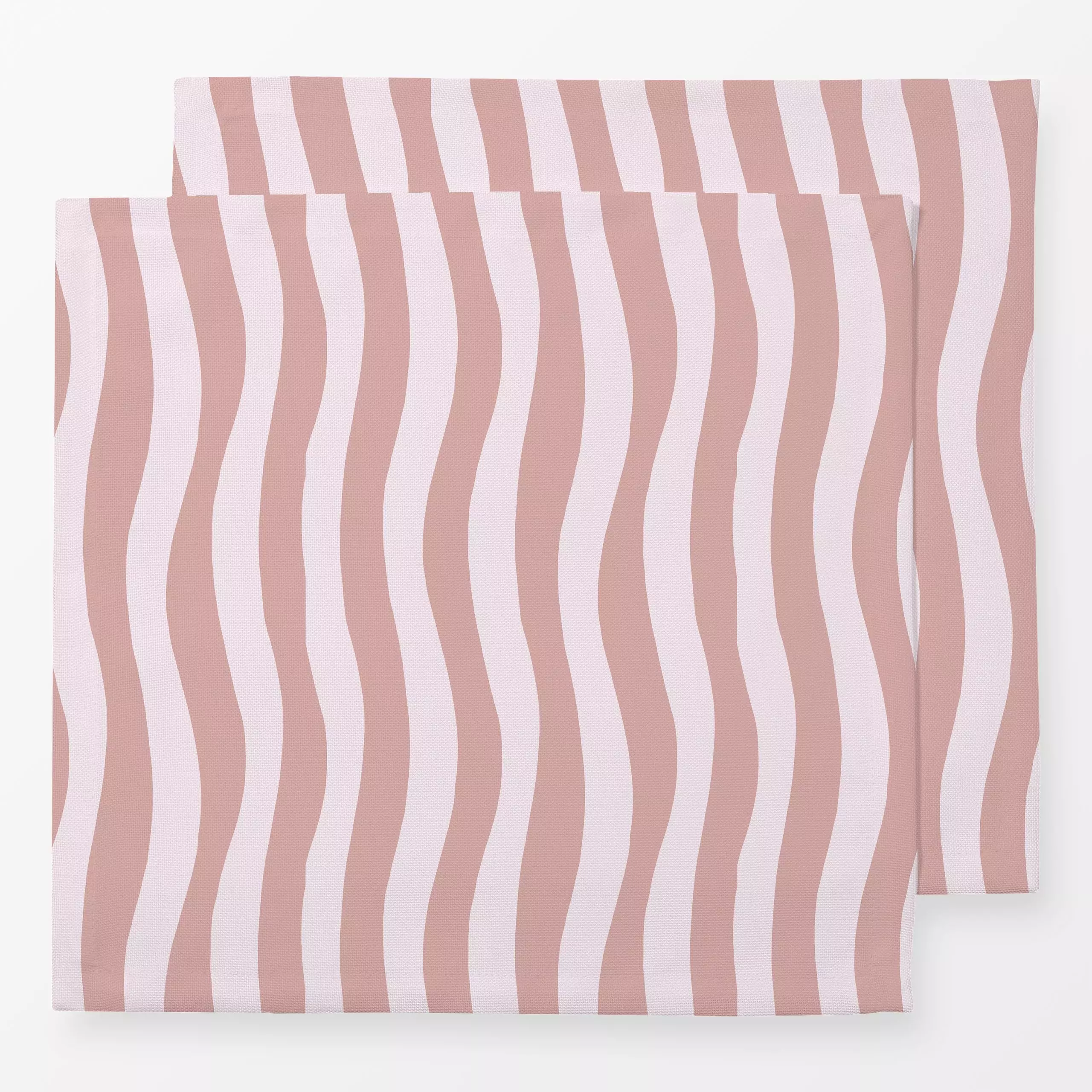 Servietten Magic Waves Altrosa - Symbole & Muster - von „Maren Gross "; linie, Illustration, Streifen, Kinderzimmer, Shapes,...
