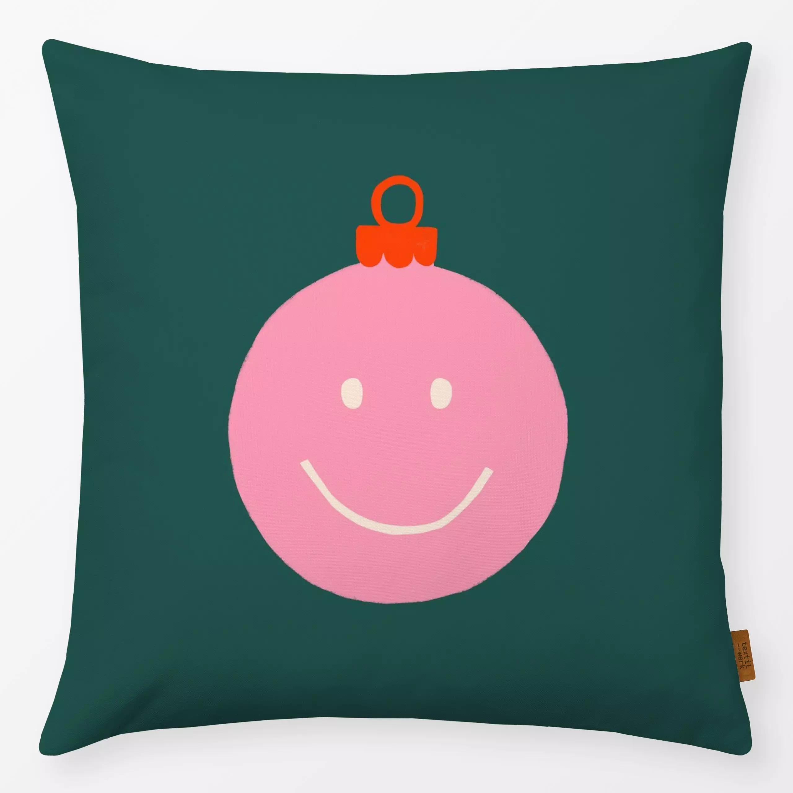 Kissen Baumschmuck Smile - Weihnachten, Symbole & Muster - von „Maren Gross "; trend, Geschenk, christbaumschmuck, geschenki...