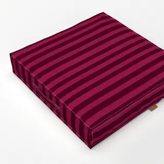 Bodenkissen Classy Stripes burgundy