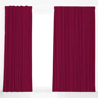 Dekovorhang Classy Stripes burgundy