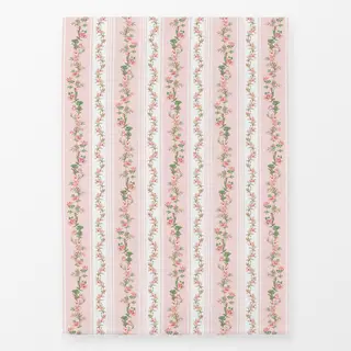 Geschirrtücher Blumen und Streifen Pink