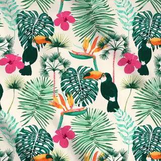 Meterware Tropical Toucan Paradise