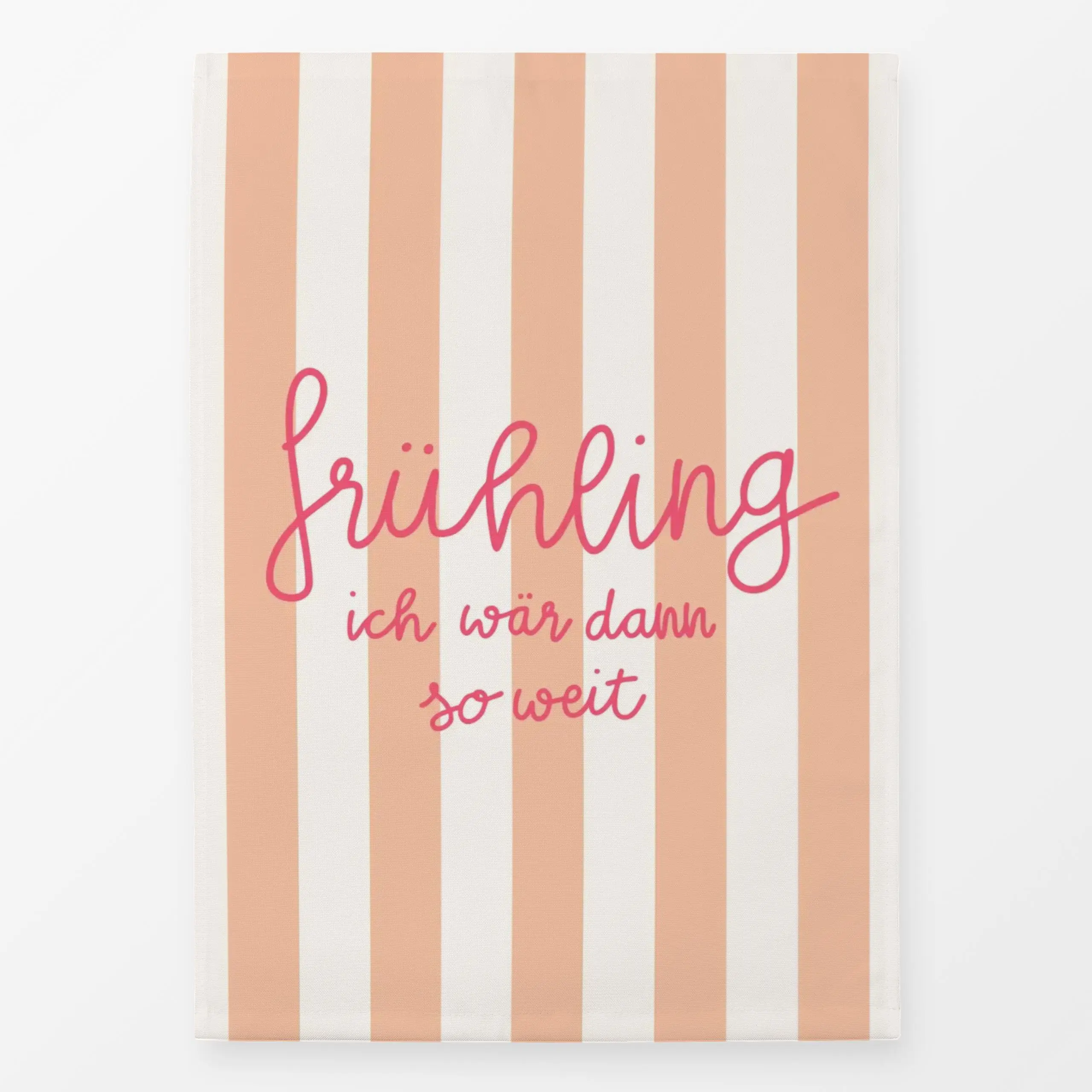 Geschirrtücher Frühling ich wärdann soweit - Frühling, Sprüche & Schriftzüge, Symbole & Muster - von „Andrea Liesert"; Papay...