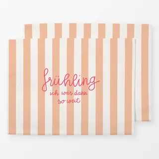 Tischset Frühling ich wärdann soweit