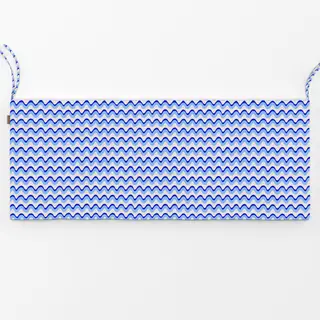 Bankauflage Wellen Blau Hell