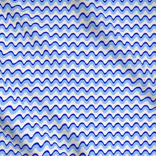 Meterware Wellen Blau Hell