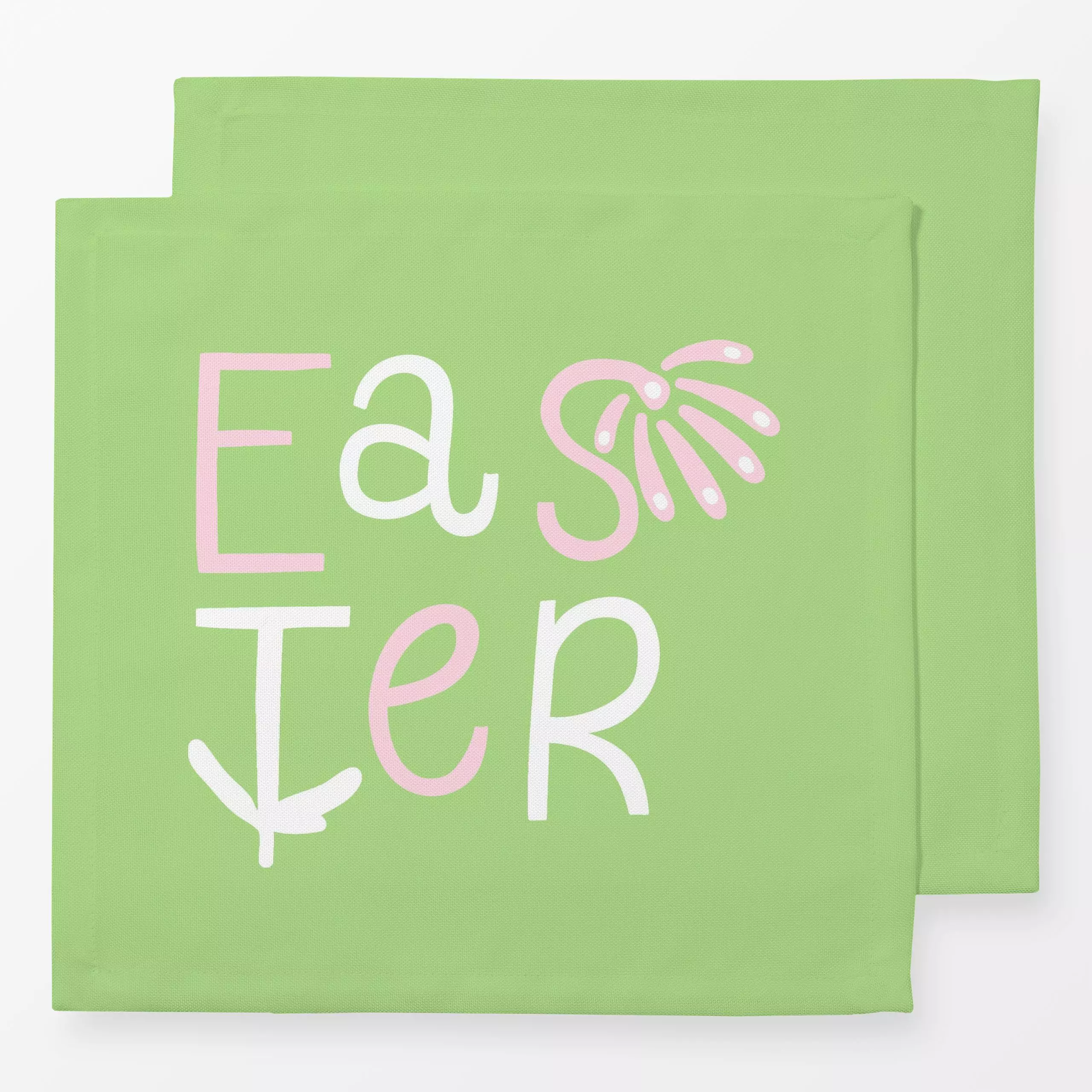 Servietten Easter - Floral - Frühling, Sprüche & Schriftzüge - von „Uta Naumann"; abstrakt, Trockenblumen, niedlich, floral,...