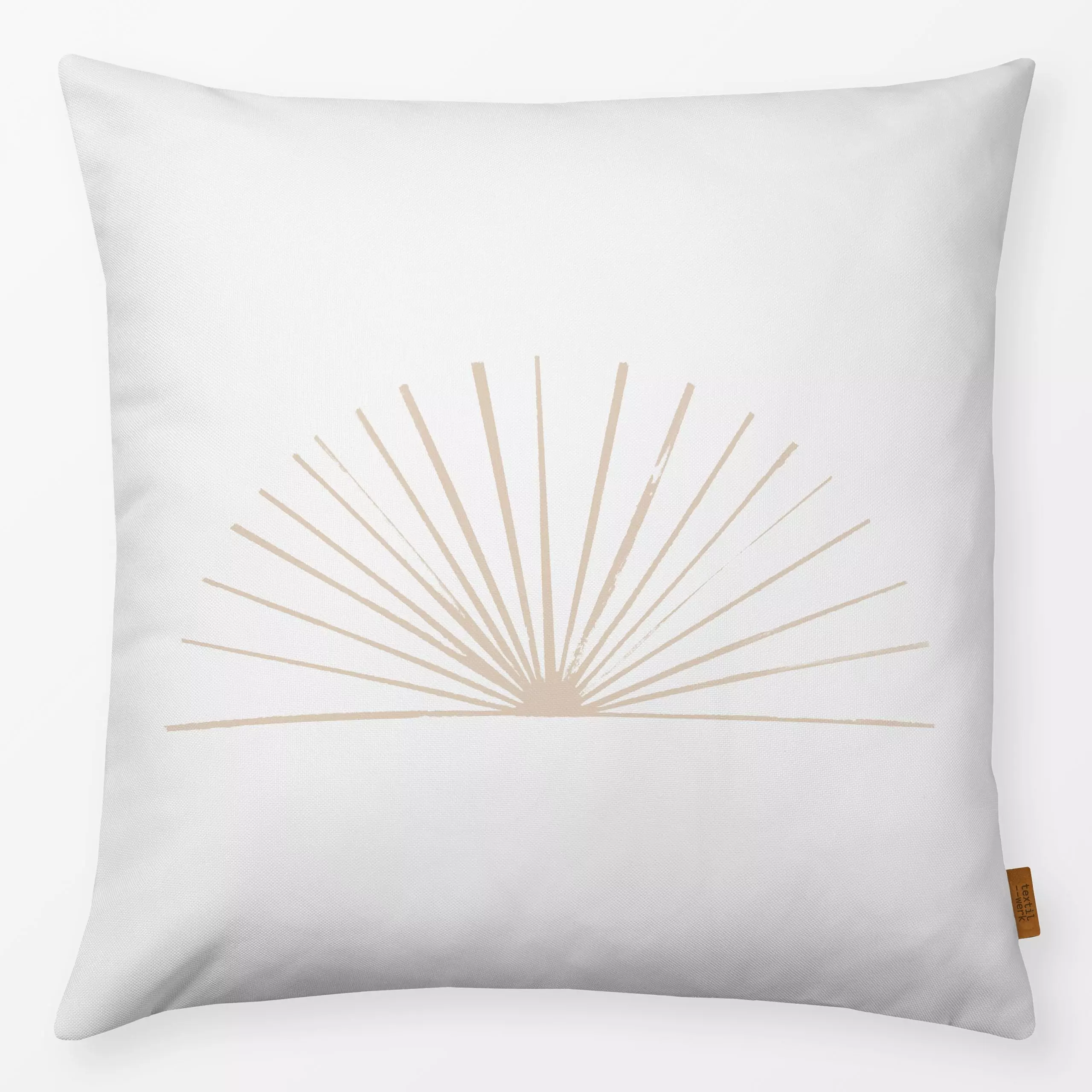 Kissen sunrise desert sand - Natur & Landschaft, Sommer, Symbole & Muster - von „LEEMO"; Natur, Textur, minimal, linie, Acry...
