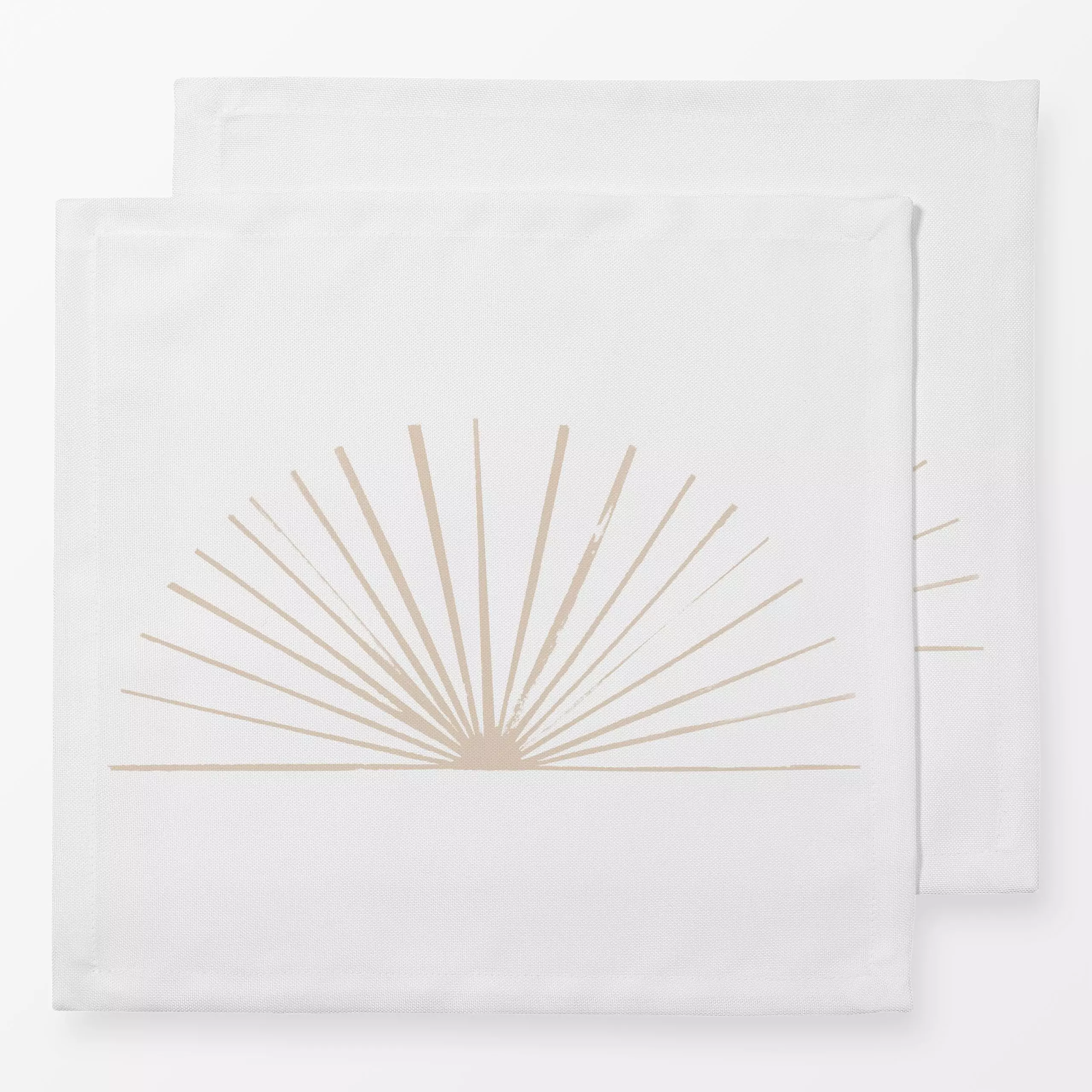 Servietten sunrise desert sand - Natur & Landschaft, Sommer, Symbole & Muster - von „LEEMO"; Natur, Textur, minimal, linie, ...