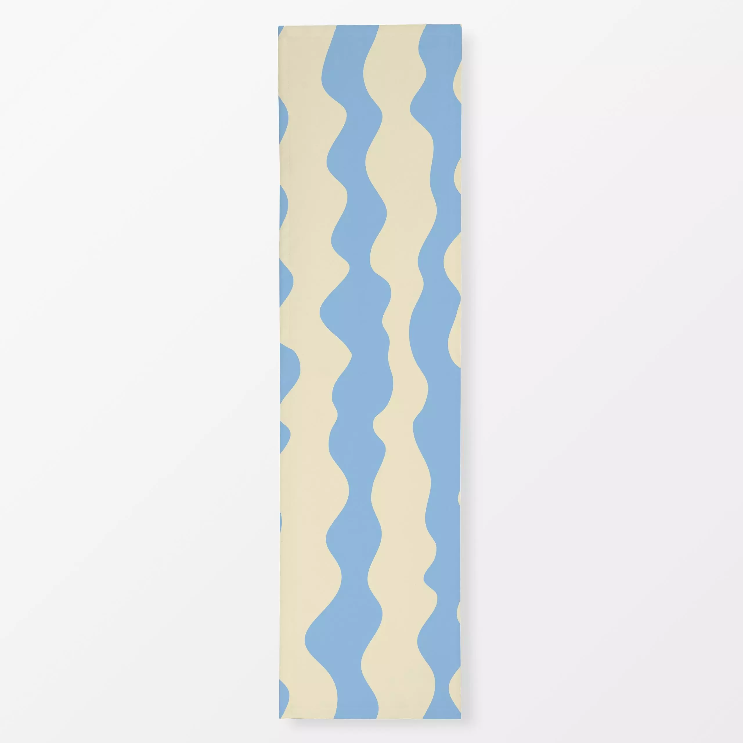 Tischläufer Happy Kids Welle Gelb - Frühling, Symbole & Muster - von „Studio ROSAGRAU"; Kinderzimmer, Sommer, gelb, outdoor,...