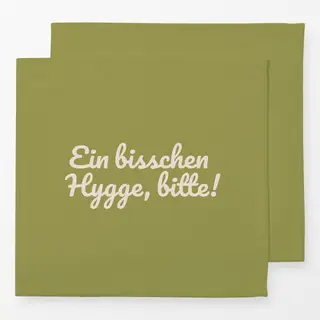 Servietten Ein bisschen Hygge grün