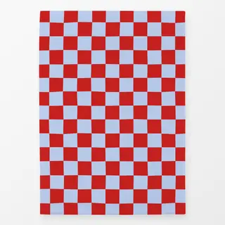 Geschirrtücher Chess Pattern red blue