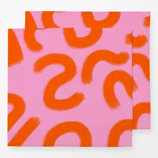 Servietten Mix orange rosa