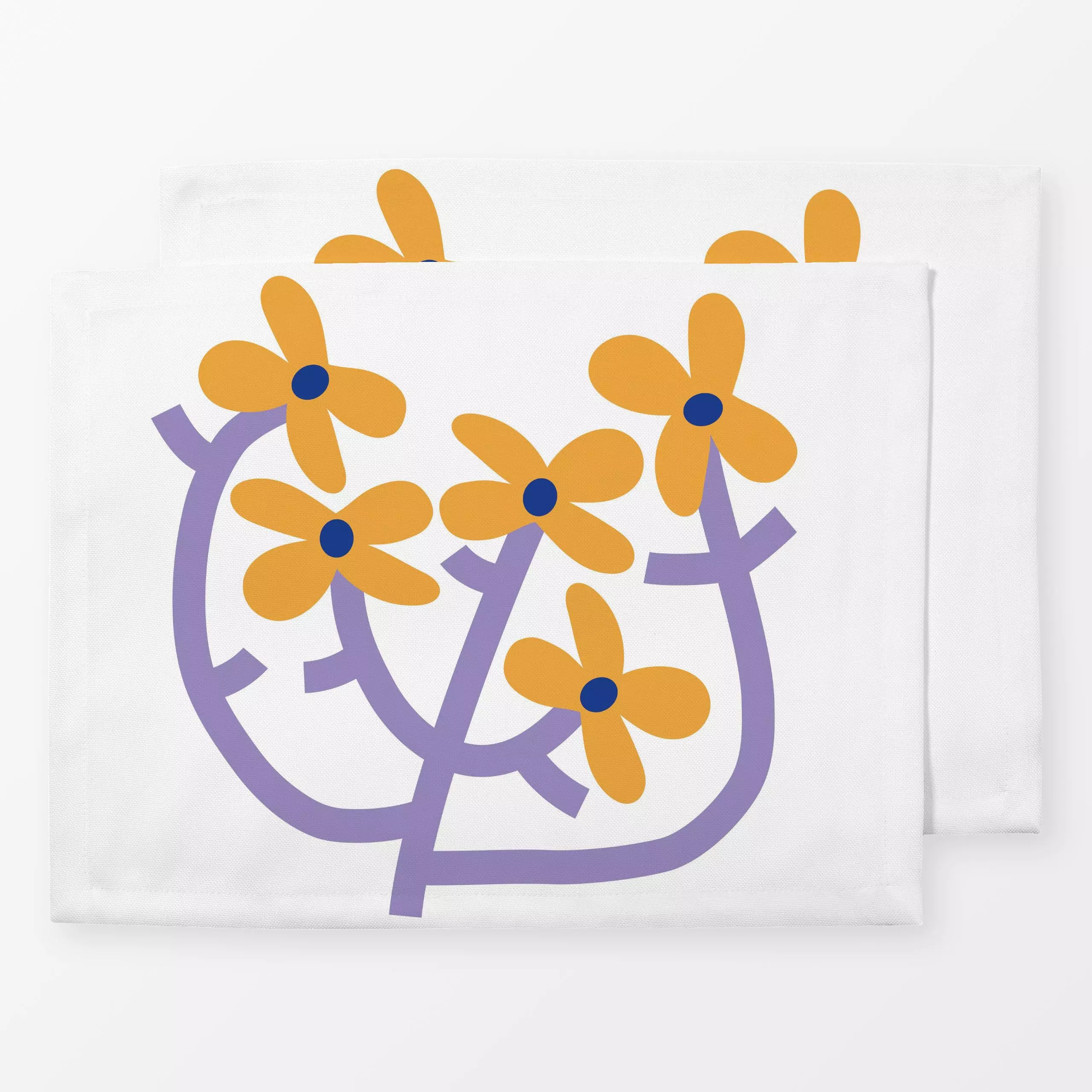 Tischset Always Blooming Sweet Orange, Blumen, von Jana Driver