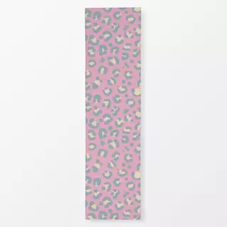 Tischläufer Leopardenmuster rosa grau