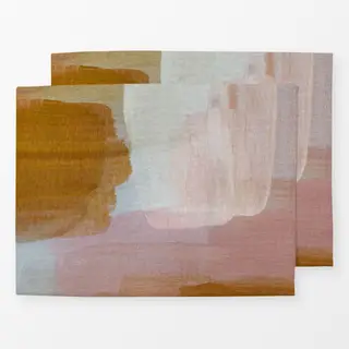 Tischset Warm Brush Strokes 1