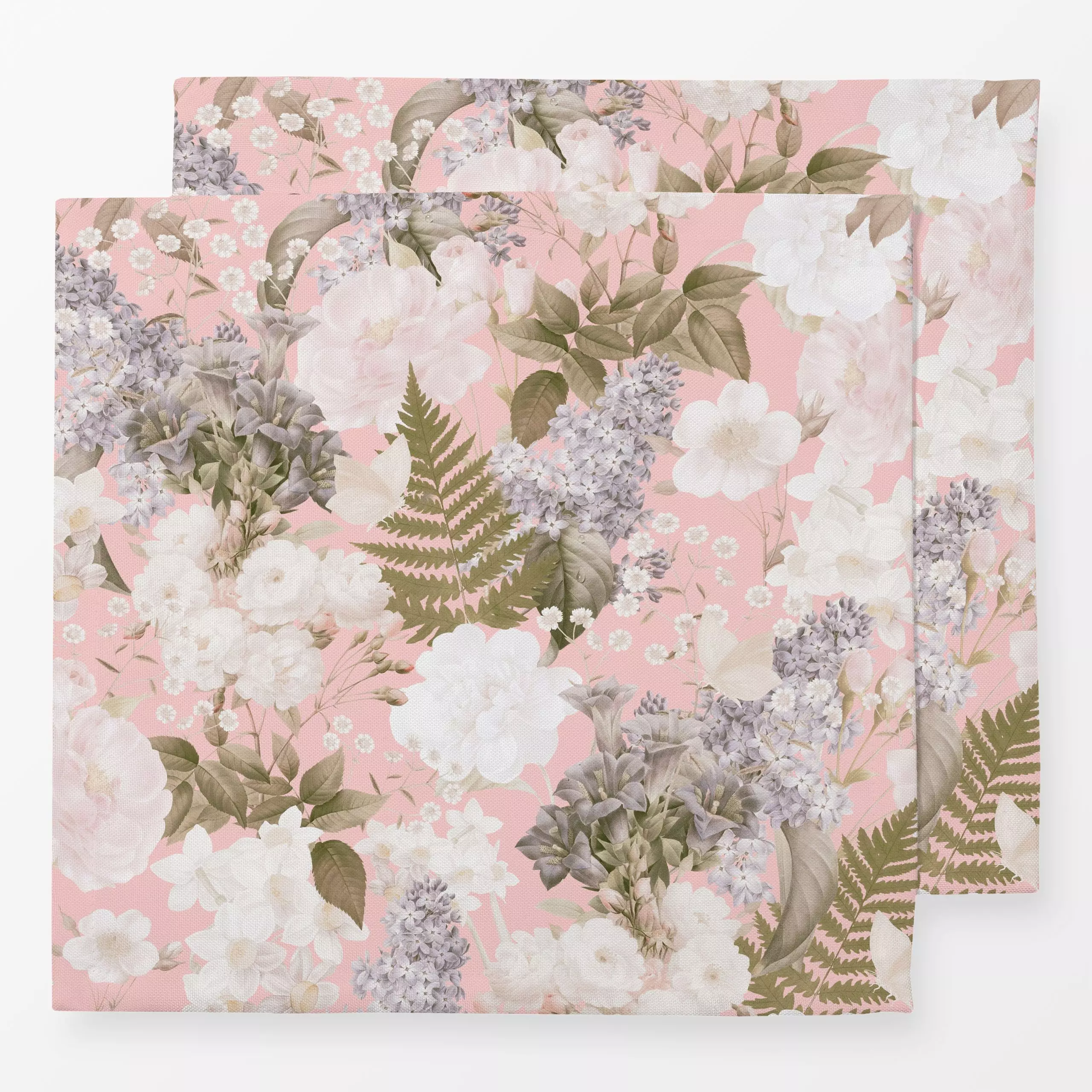 Servietten Sommer Brise - Rosen 2 - Blumen & Florales, Retro & Vintage - von „Uta Naumann“; Muster, Garten, Botanisch, flora...