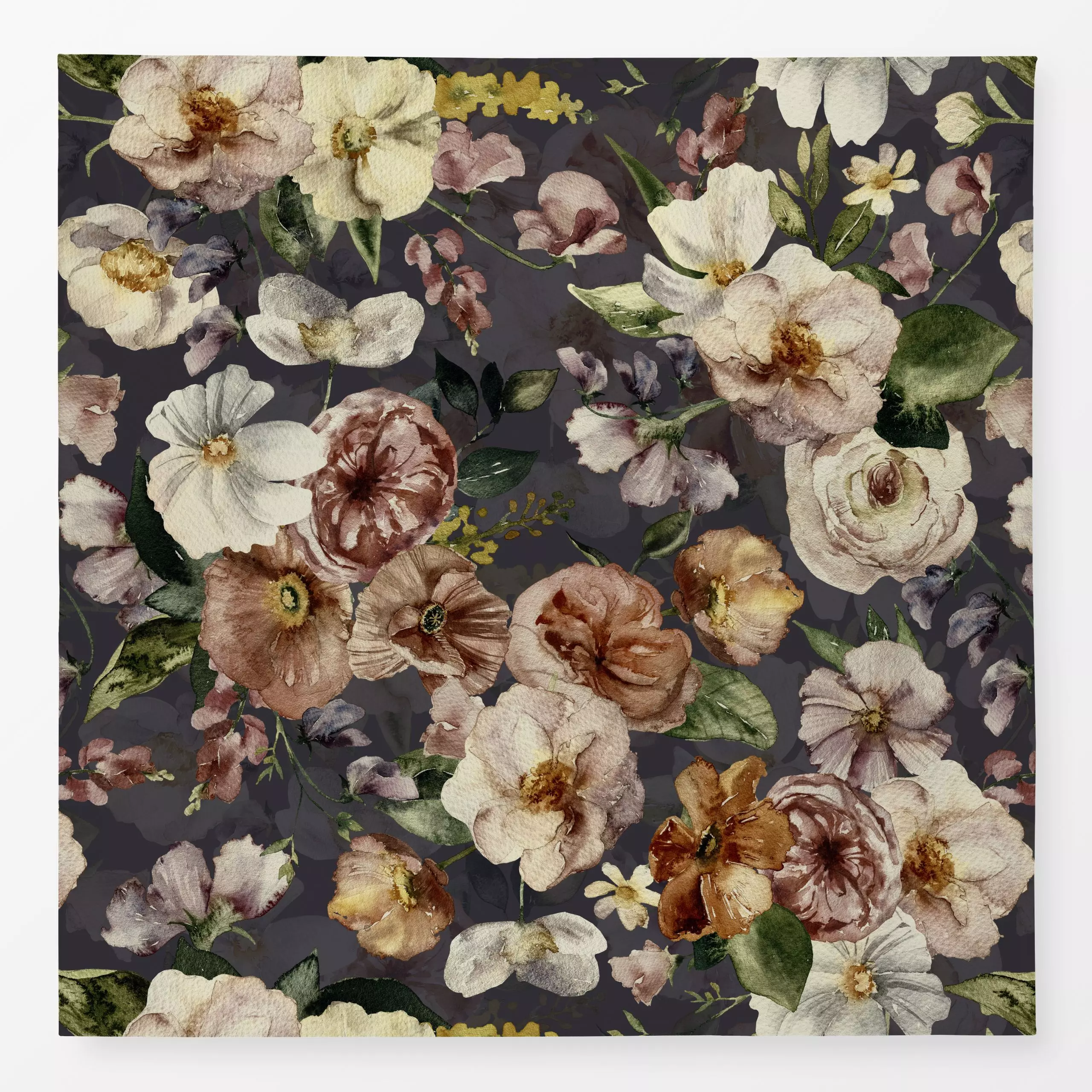 Tischdecke Sommerblumen Wiese 3 - Blumen & Florales, Sommer - von „Uta Naumann"; boho, Wasserfarben, Natur, Blumen, Garten, ...