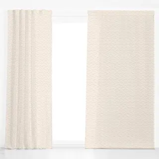 Dekovorhang Abstract Waves beige