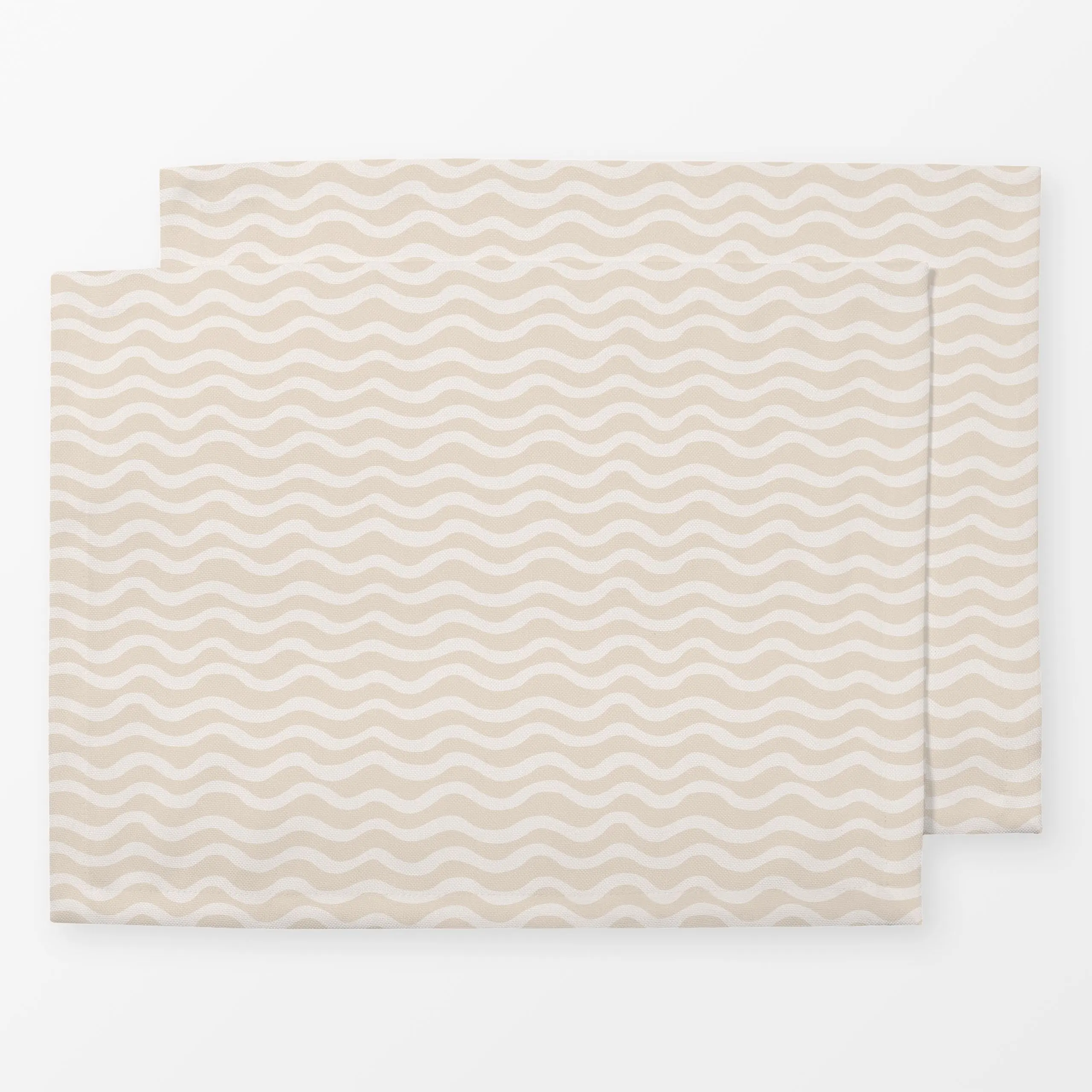 Tischset Abstract Waves beige, gemustert, Sommer, von Karen Menzenbach