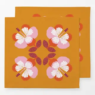 Servietten Hibiskus gelb