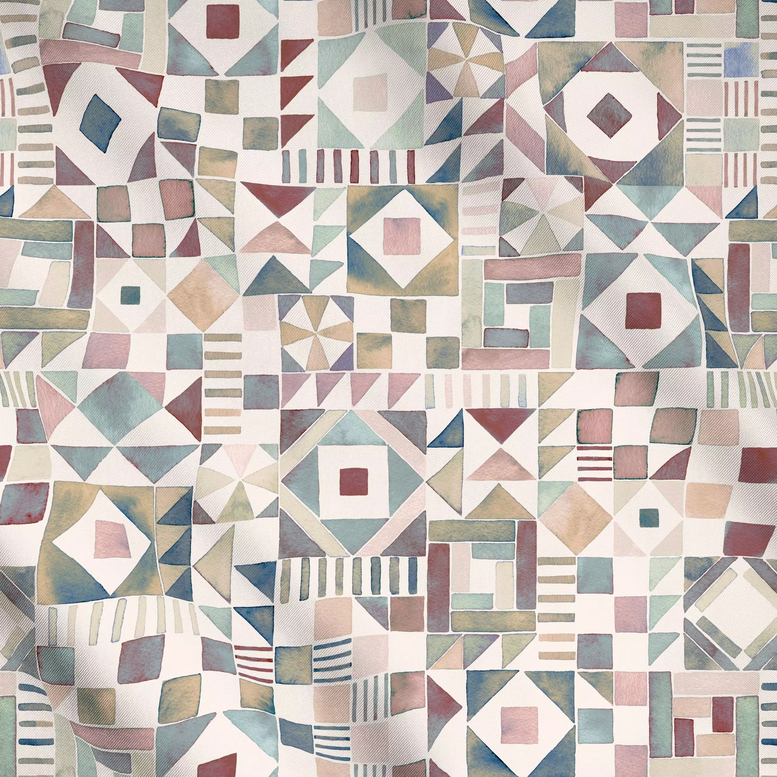 Meterware Geometric Pattern Pastel, gemustert, von Ninola Design