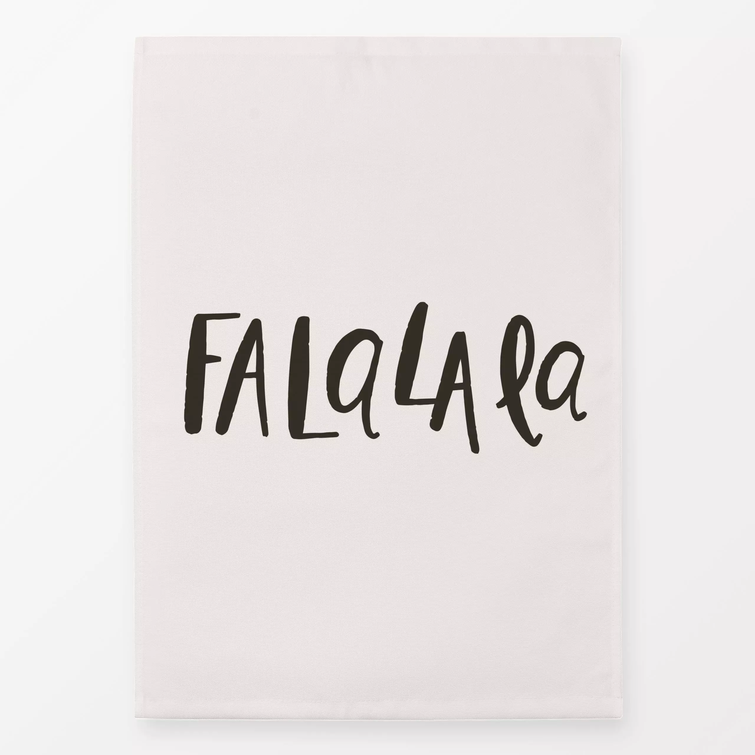 Geschirrtücher Falalala Typo - Sprüche & Schriftzüge, Weihnachten - von „moDeern Design Studio"; Weihnachten, typografie, we...