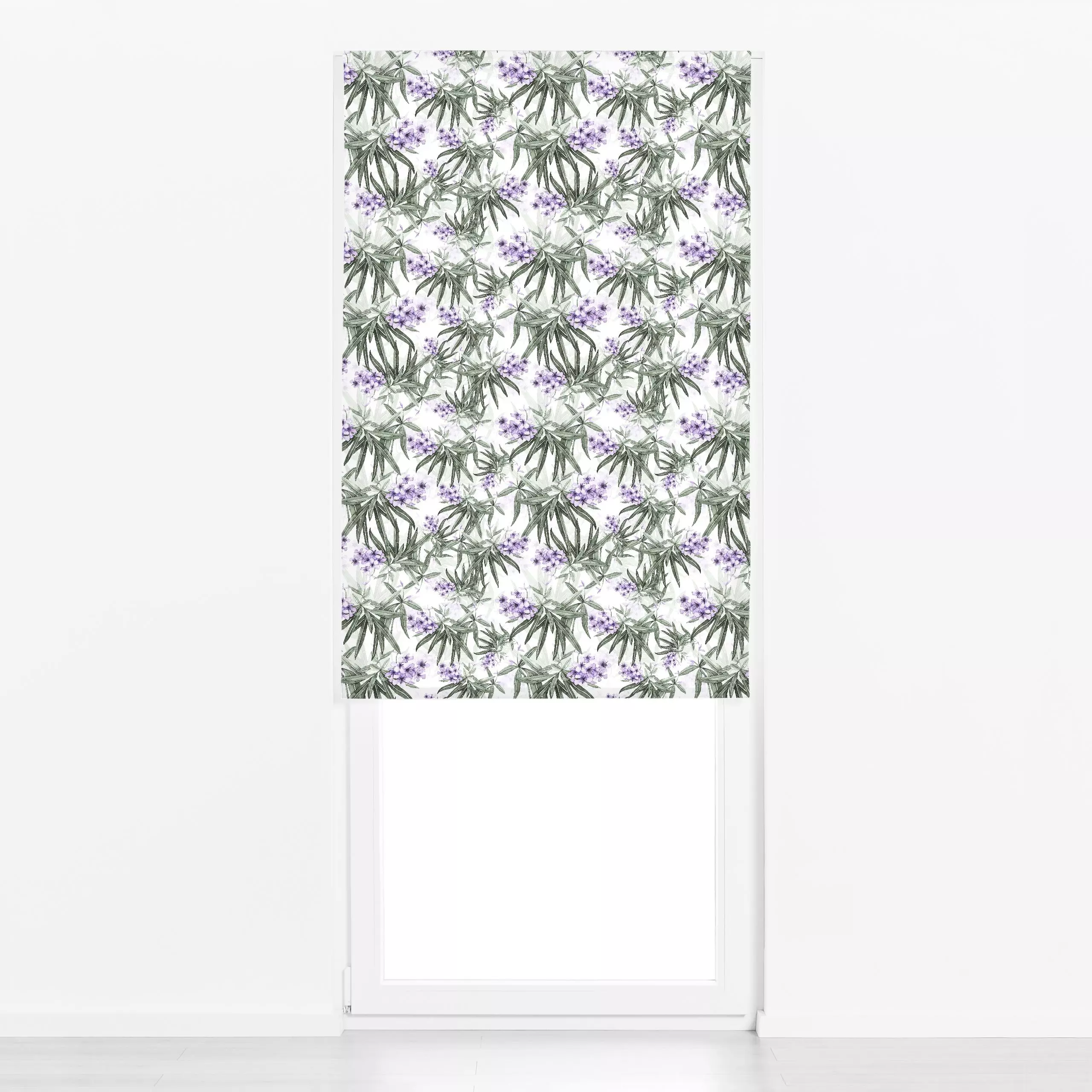 Raffrollo Fleurs De Laurier-Rose - Blumen & Florales, Sommer, Pflanzen & Botanik - von „Karen Menzenbach"; Aquarell, Blumen,...