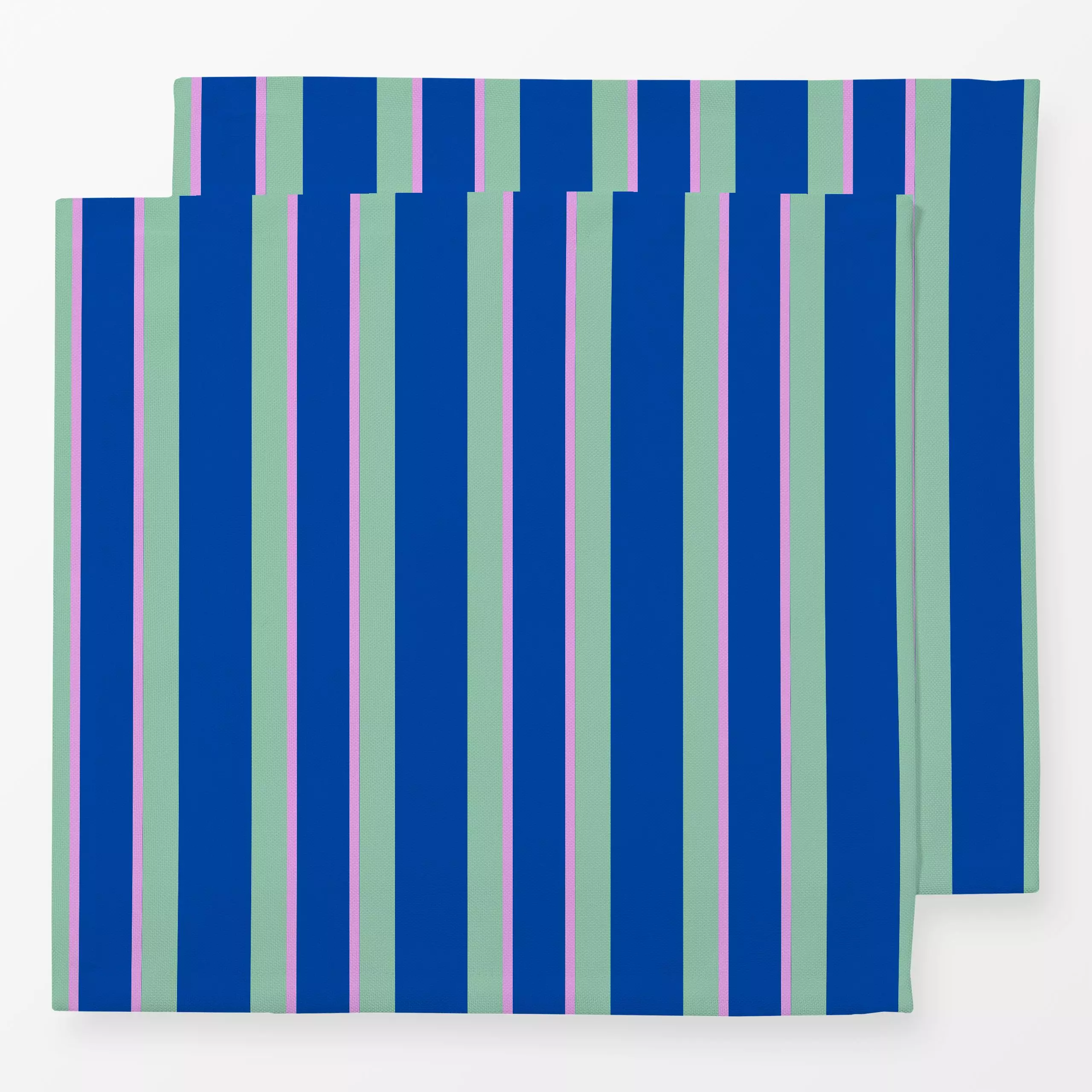 Servietten Blue Hairline Stripes - Symbole & Muster - von „Patries Elisabeth"; pink, stripes, blue, Streifenmuster, sommerde...