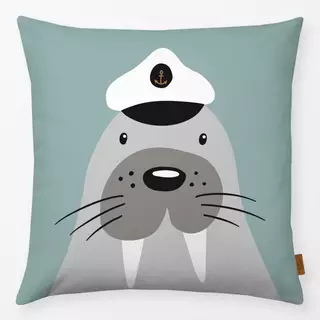 Kissen SEEHUND KAPITÄN LASSE (mint)