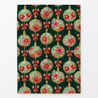 Geschirrtücher Vintage Christmas Green