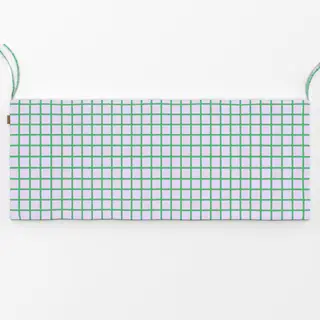 Bankauflage Karo Grid Lila & Grün