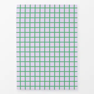 Geschirrtücher Karo Grid Lila & Grün