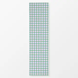 Tischläufer Karo Grid Lila & Grün