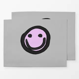 Tischset Smiley Lila soft