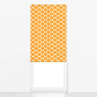 Raffrollo Mediterranes Mäander Orange
