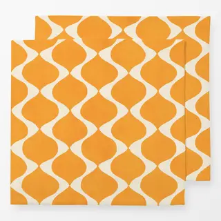 Servietten Mediterranes Mäander Orange