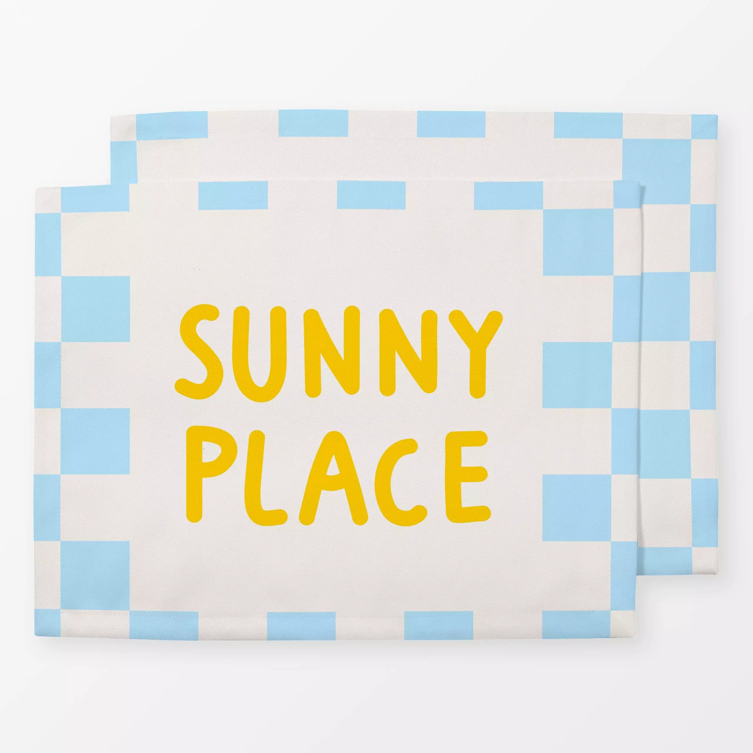Tischset Sunny Place Yellow, Spruch, von Jana Driver