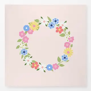 Tischdecke Blumenkranz Frühling Pink