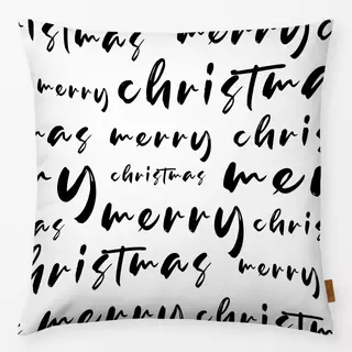 Kissen Merry Christmas Ink black