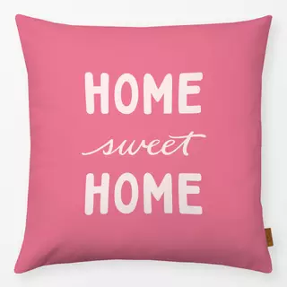 Kissen Home Sweet Home Pink Lettering