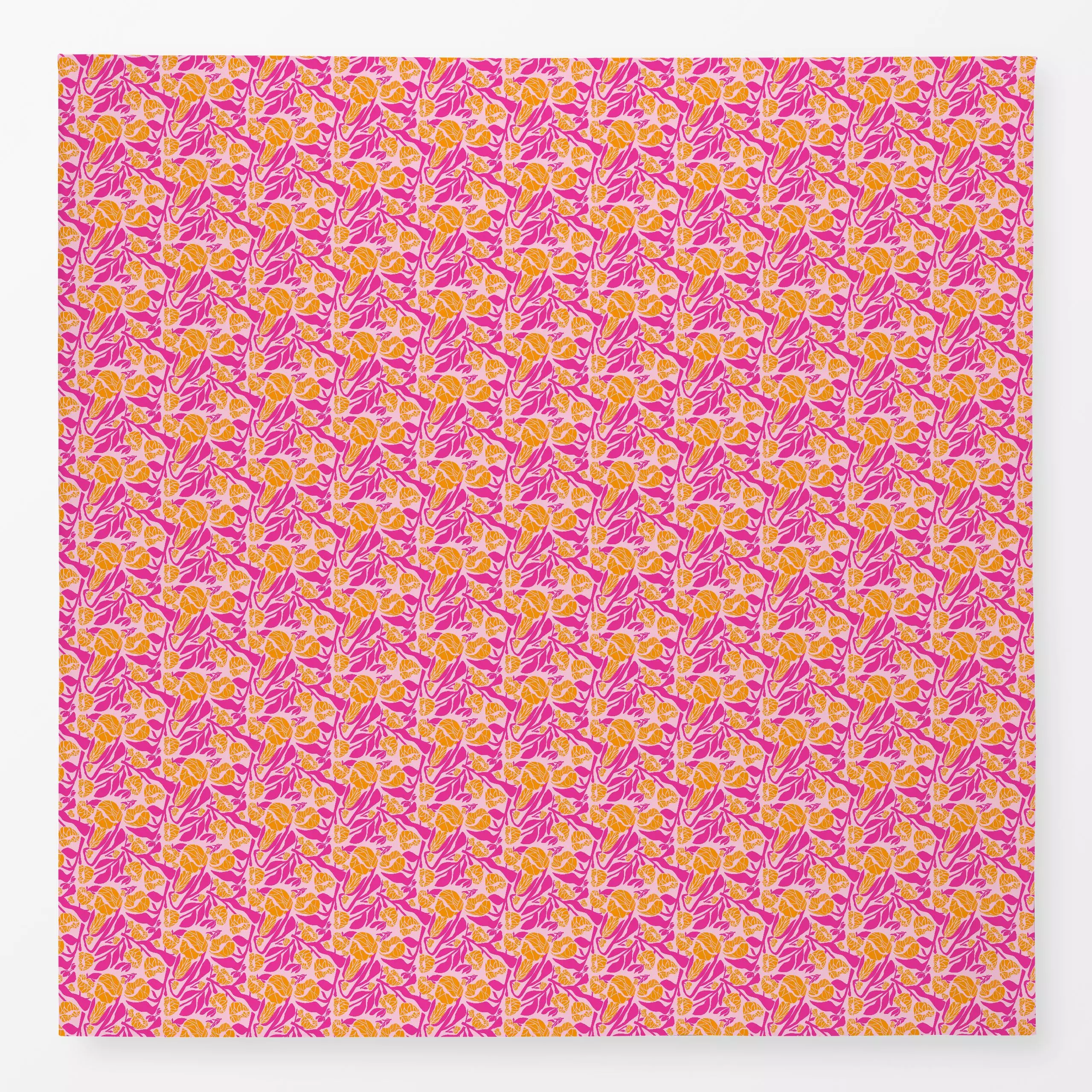 Tischdecke Pinke Blumenwelt - Blumen & Florales, Symbole & Muster - von „Ursula Tücks"; Illustration, abstrakt, Kissen, Blum...