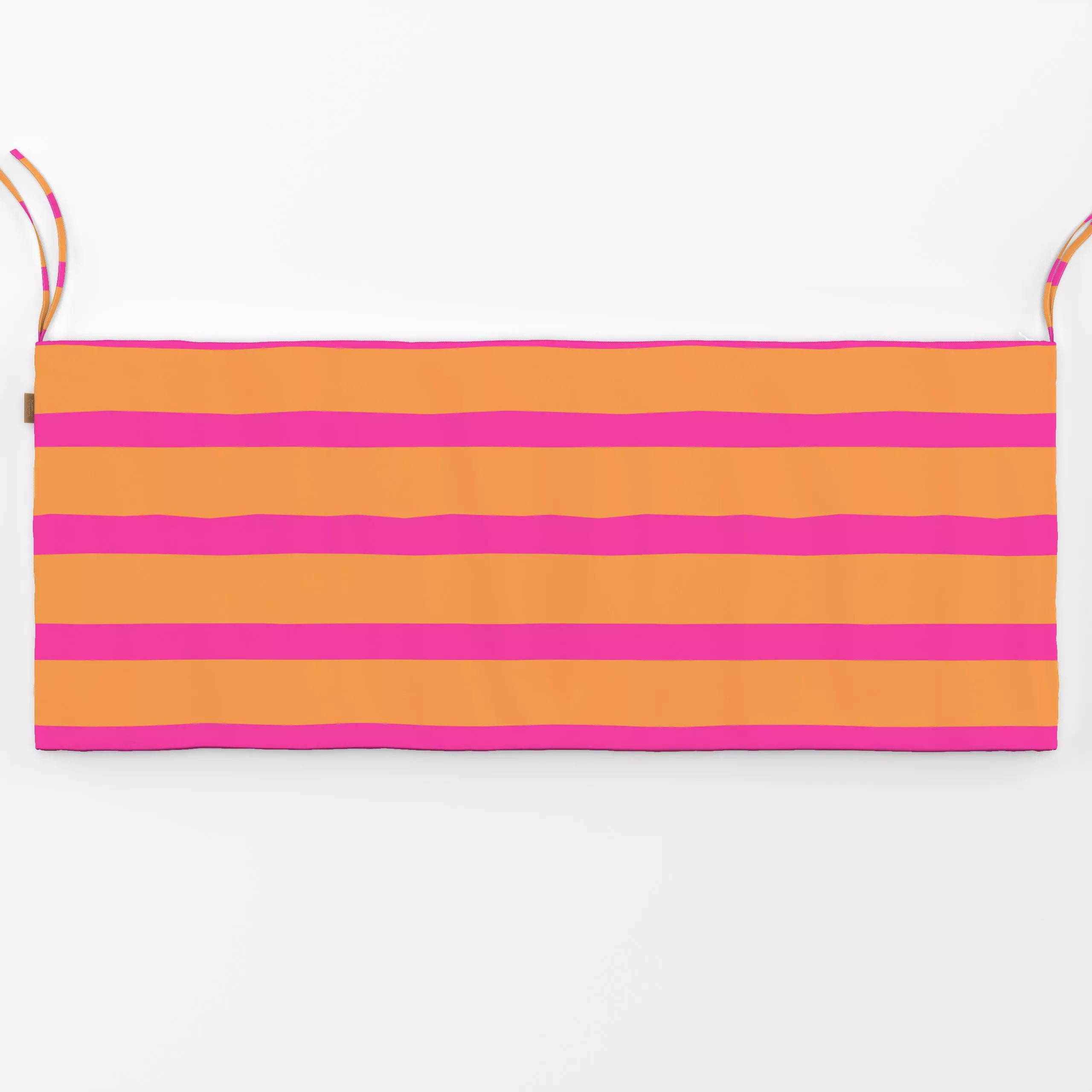 Bankauflage Streifen orange pink - Sommer, Symbole & Muster - von „Carolin Vonhoff"; Muster, Streifen, Orange, Sommer, pink,...
