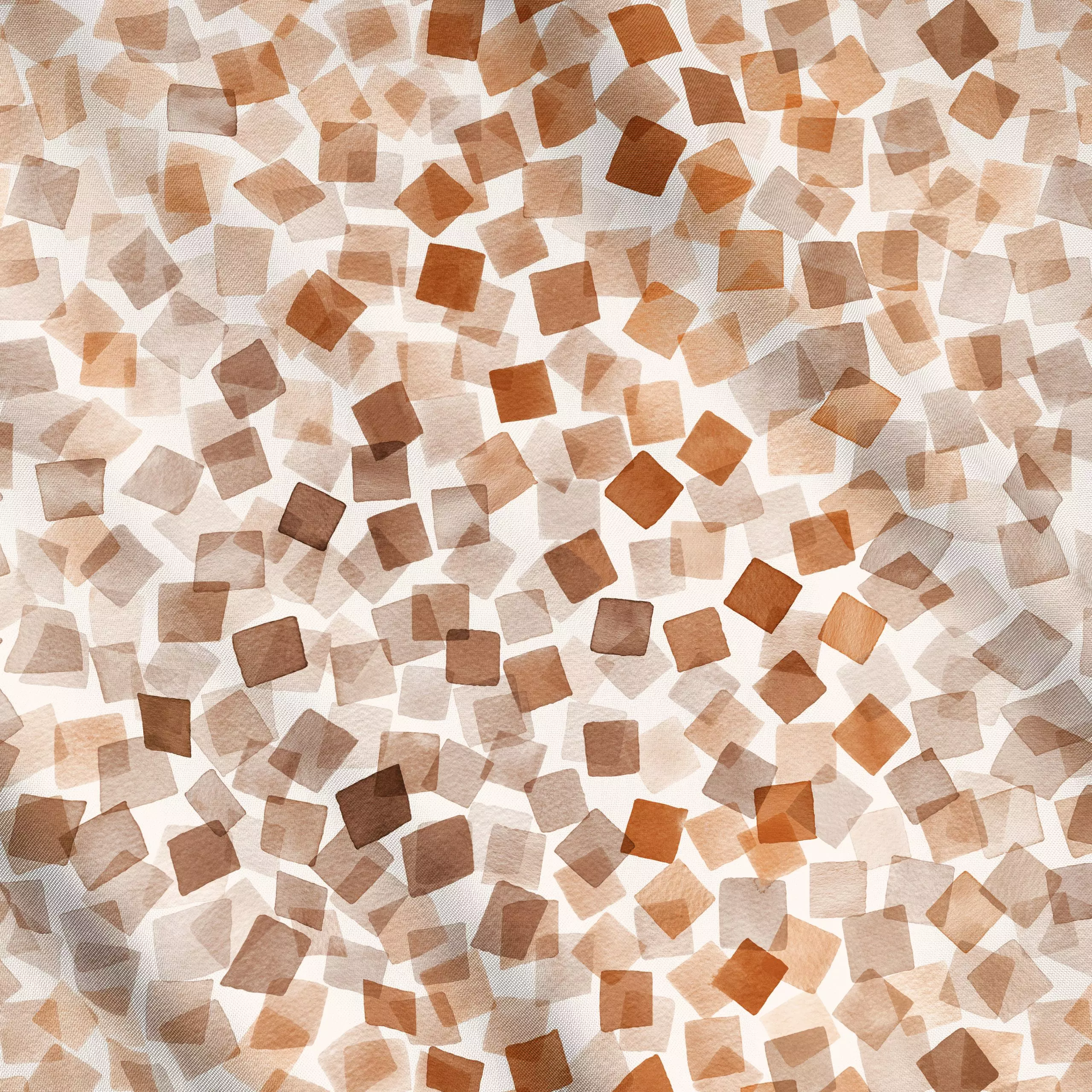 Meterware Watercolor Plaids Terrakotta - Herbst, Symbole & Muster - von „Ninola Design "; Aquarell, minimal, Geometrisch, Co...