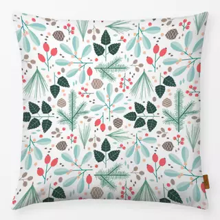 Kissen Botanical winter on white