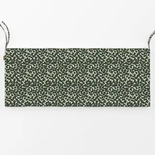 Bankauflage grün-cremefarbene Beeren