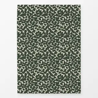 Geschirrtücher grün-cremefarbene Beeren