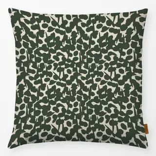 Kissen grün-cremefarbene Beeren